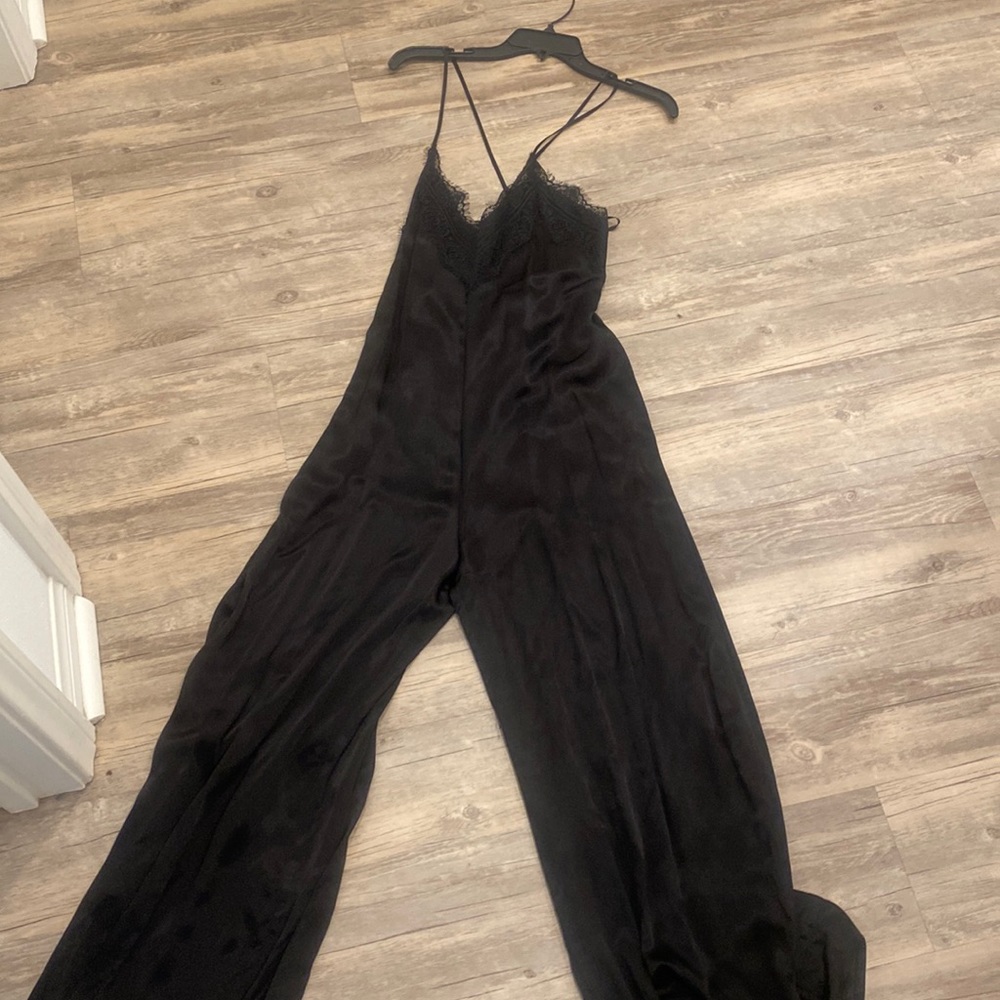 Black lace romper